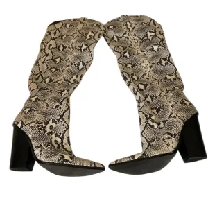 Steve Madden Ranger Animal Print Block Heel Boots, 10