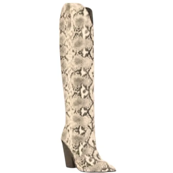 Steve Madden Ranger Animal Print Block Heel Boots, 10
