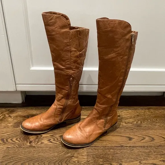 Steve Madden Shawny Leather Riding Boots