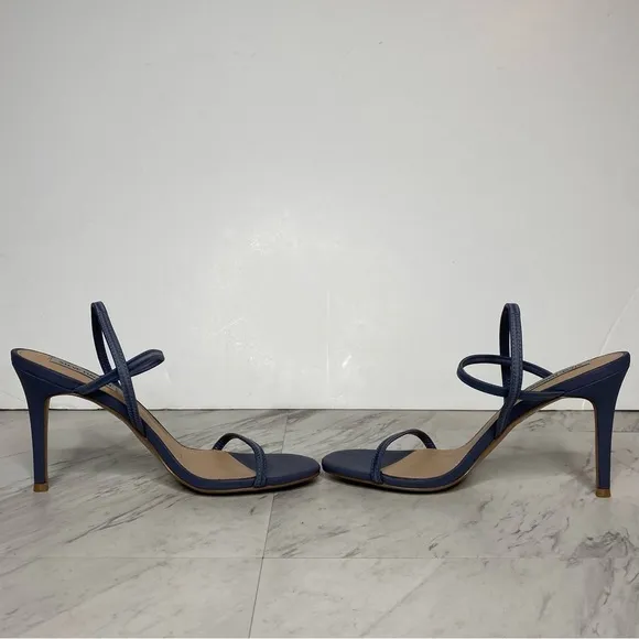 Steve Madden Snap Blue Heeled Sandal 9 1/2 M