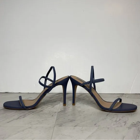 Steve Madden Snap Blue Heeled Sandal 9 1/2 M