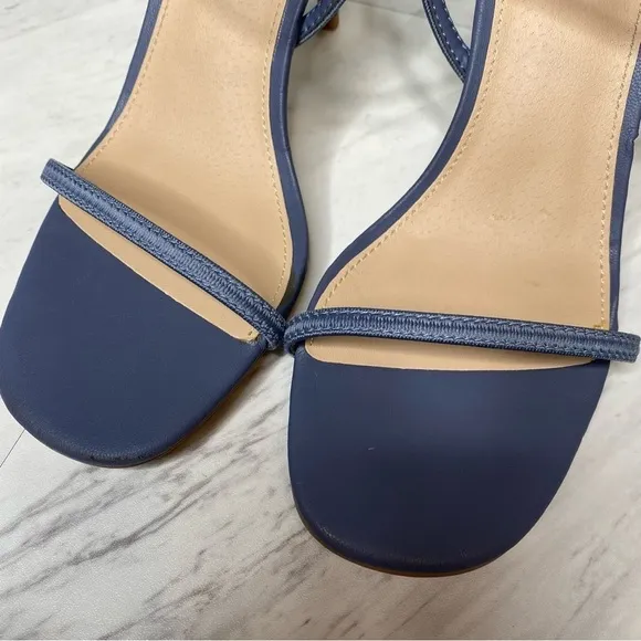 Steve Madden Snap Blue Heeled Sandal 9 1/2 M