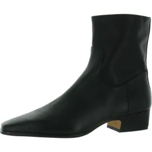 Steve Madden Womens Dusty Black Suede Block Heel Ankle Booties Boots New