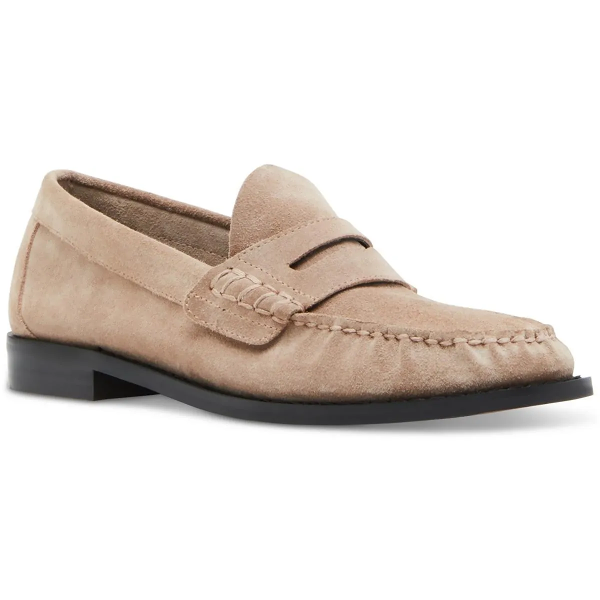 Steve Madden Womens Kingston Solid Flat Loafers