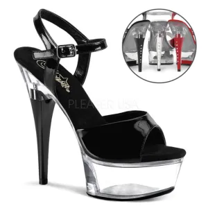 Stripper Rhinestone Heels Clear Platform Shoes