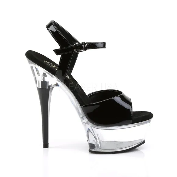 Stripper Rhinestone Heels Clear Platform Shoes