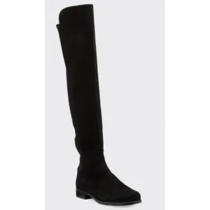 Stuart Weitzman 5050 Over The Knee Boots in Black Suede