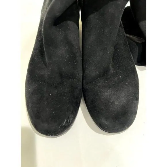 Stuart Weitzman 5050 Over The Knee Boots in Black Suede