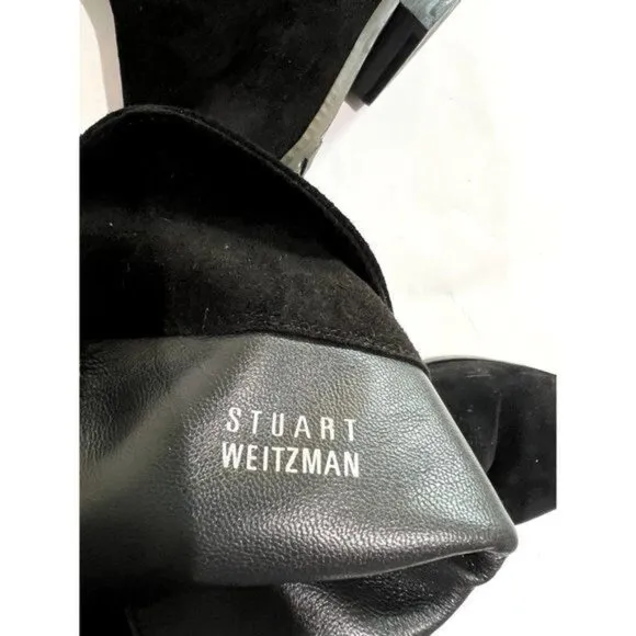 Stuart Weitzman 5050 Over The Knee Boots in Black Suede