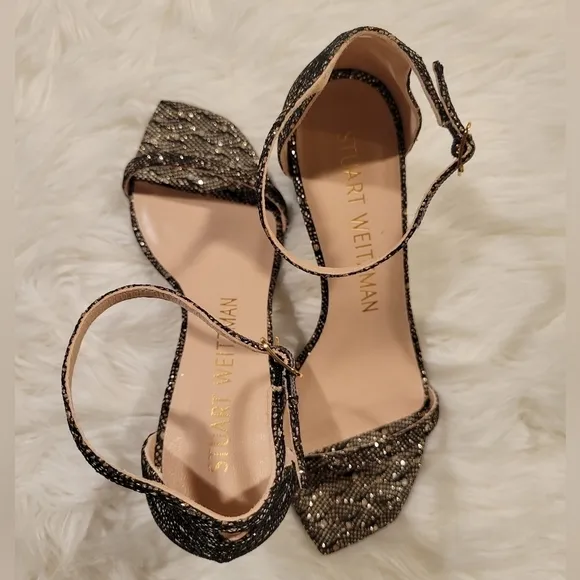 Stuart Weitzman Amelina Block Heel Sandals