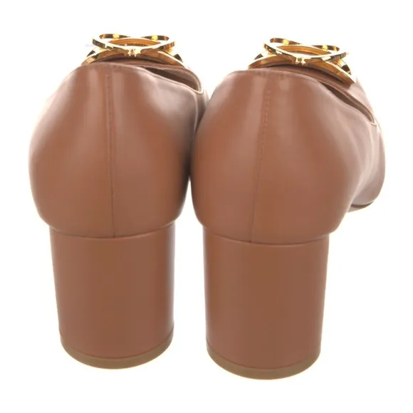 Stuart Weitzman “Anicia” 60 toffee leather pumps 10