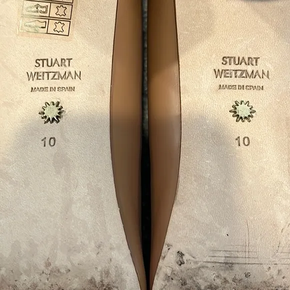 Stuart Weitzman “Anicia” 60 toffee leather pumps 10