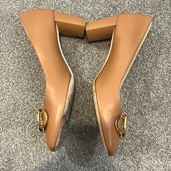 Stuart Weitzman “Anicia” 60 toffee leather pumps 10