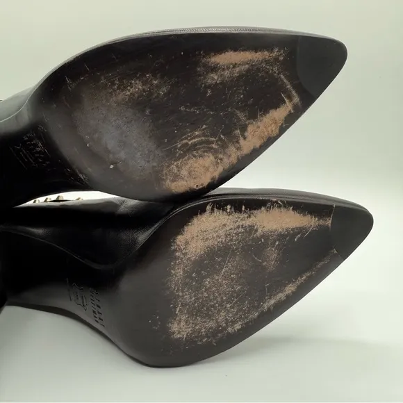 Stuart Weitzman Black Studded Women's Pointy Heels Size 9M