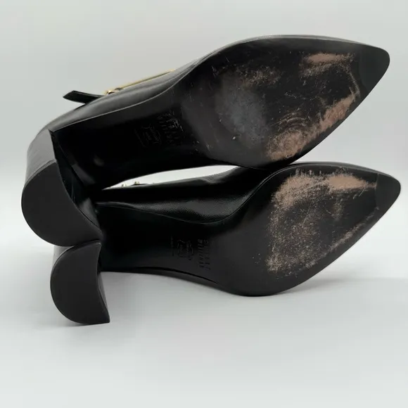 Stuart Weitzman Black Studded Women's Pointy Heels Size 9M