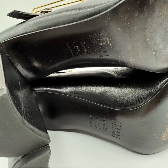 Stuart Weitzman Black Studded Women's Pointy Heels Size 9M