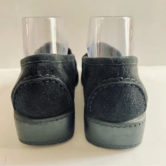 Stuart Weitzman Black Suede Loafers Size 9