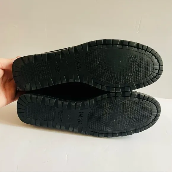Stuart Weitzman Black Suede Loafers Size 9