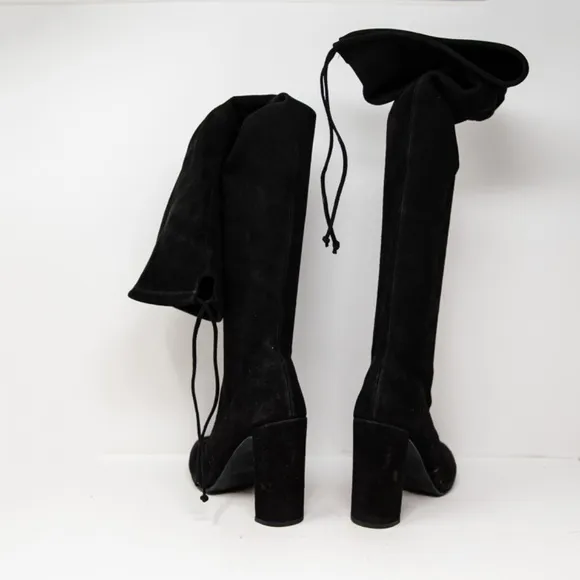 Stuart Weitzman Highchamp Genuine Suede Over The Knee High Heel Boots Shoes 10
