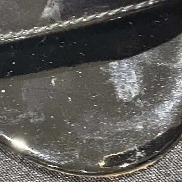 Stuart Weitzman Lineone Black Patent Leather Wedge Size 7