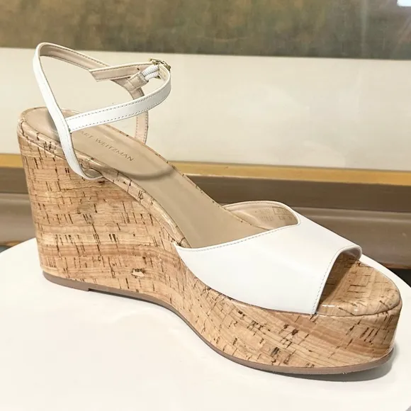 🌹STUART WEITZMAN 🌹Palmina Leather Wedge Sandals Size: 8.5