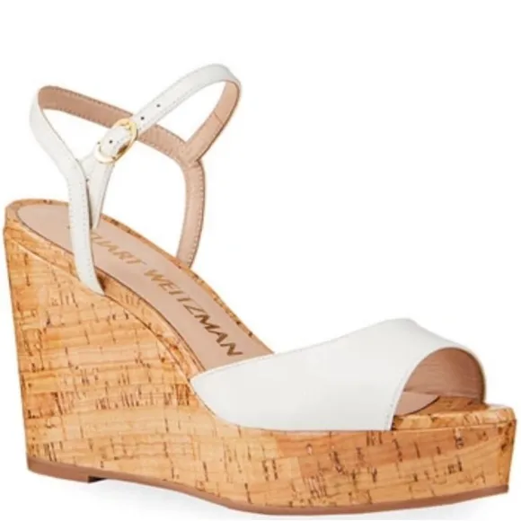 🌹STUART WEITZMAN 🌹Palmina Leather Wedge Sandals Size: 8.5