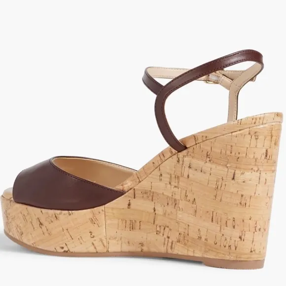 🌹STUART WEITZMAN🌹 Palmina Leather Wedge Sandals Size: 9.5B