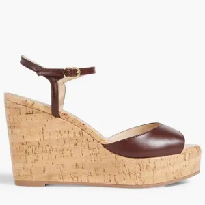 🌹STUART WEITZMAN🌹 Palmina Leather Wedge Sandals Size: 9.5B
