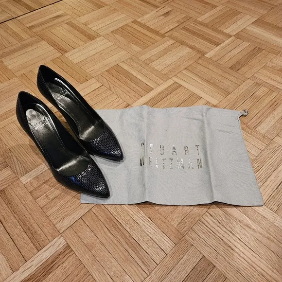 Stuart Weitzman | Sea Crystal Snake 3.5 inch heels