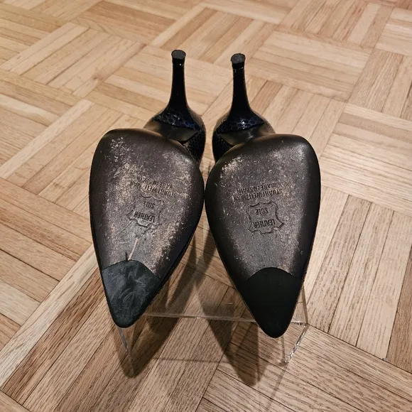 Stuart Weitzman | Sea Crystal Snake 3.5 inch heels