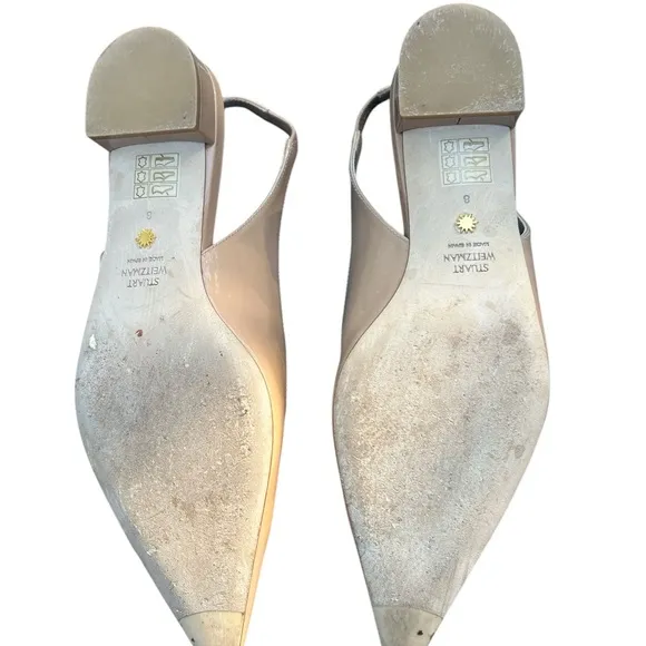 Stuart Weitzman “Stuart Slingback” nude size 8(B 5)
