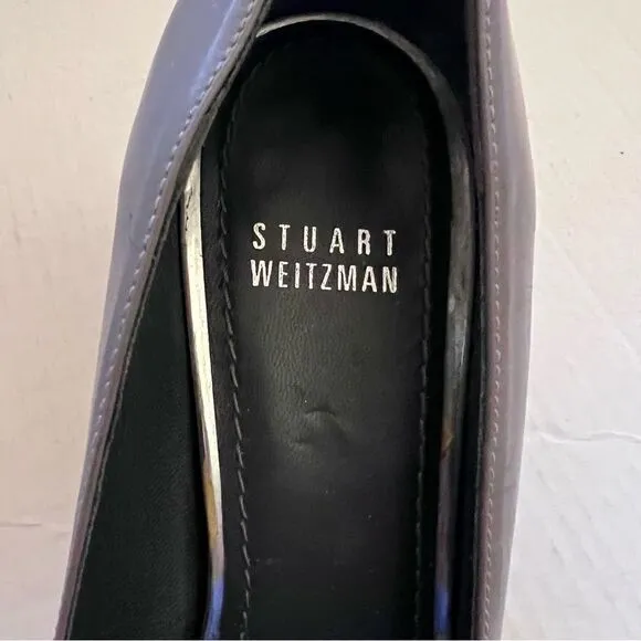 Stuart Weitzman Taupe Beige Block Heel size 9 N