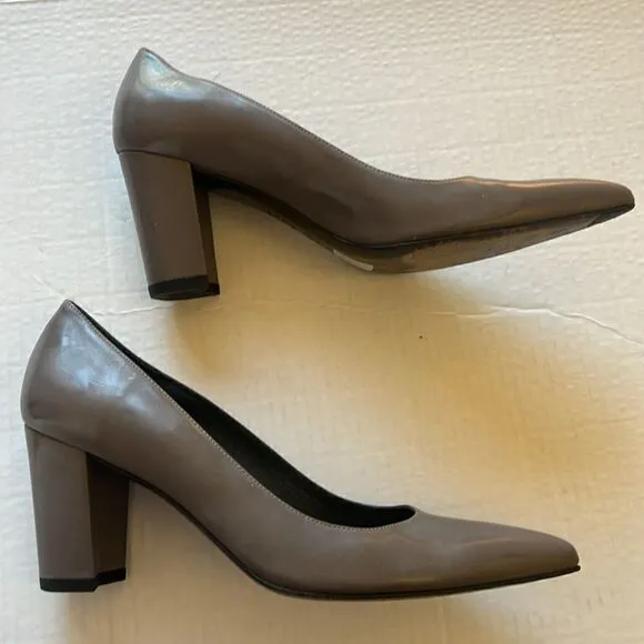 Stuart Weitzman Taupe Block Heel size 9 N