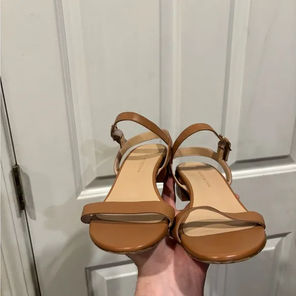 Stuart Weitzman Tibby Block Heel Sandals Women’s Size 8