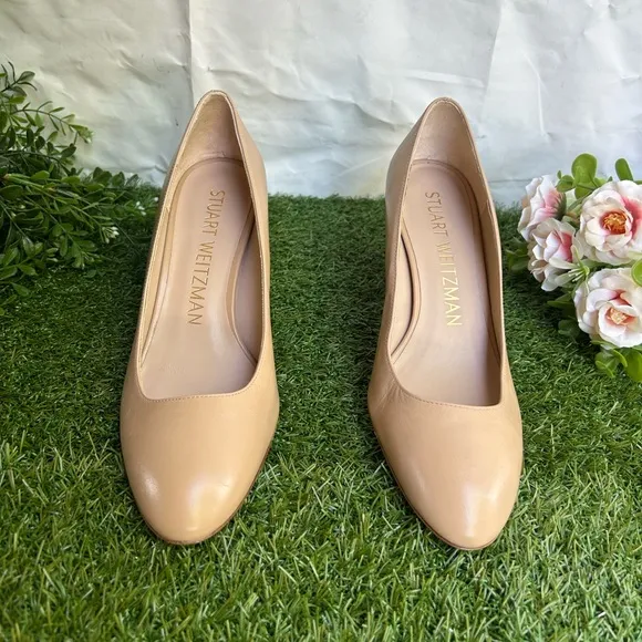 Stuart Weitzman VIDA 75 PUMP in ADOBE  women size 7.5 new
