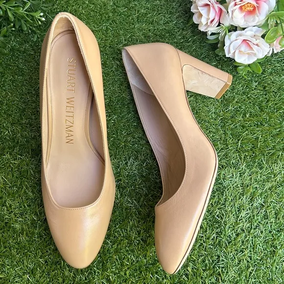 Stuart Weitzman VIDA 75 PUMP in ADOBE  women size 7.5 new