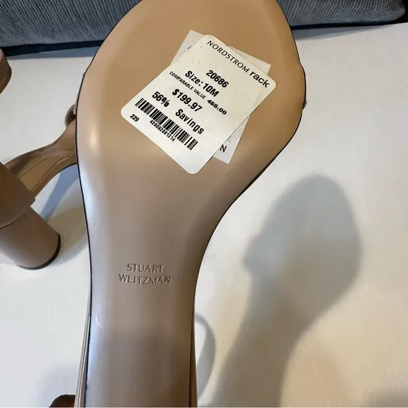 Stuart Weitzman Women's 75Lessnudist Ankle Strap shoes