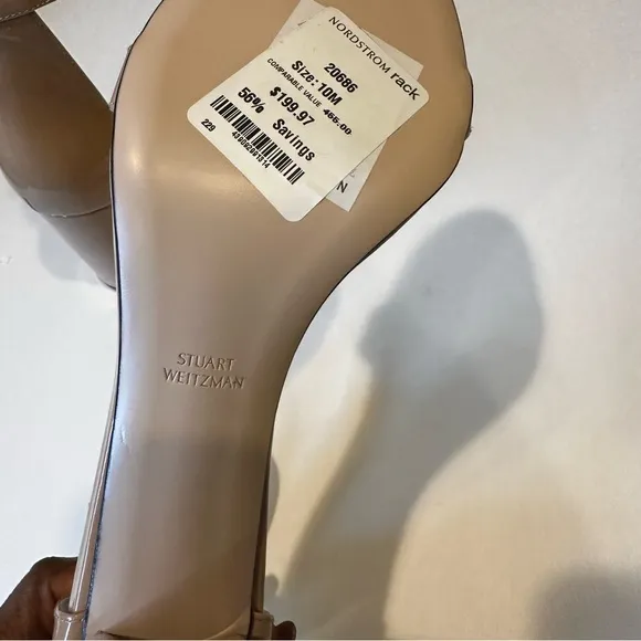 Stuart Weitzman Women's 75Lessnudist Ankle Strap shoes
