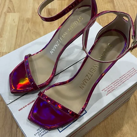 Stuart Weitzman - Women's Nudistcurve Ankle Strap High Heel Sandals