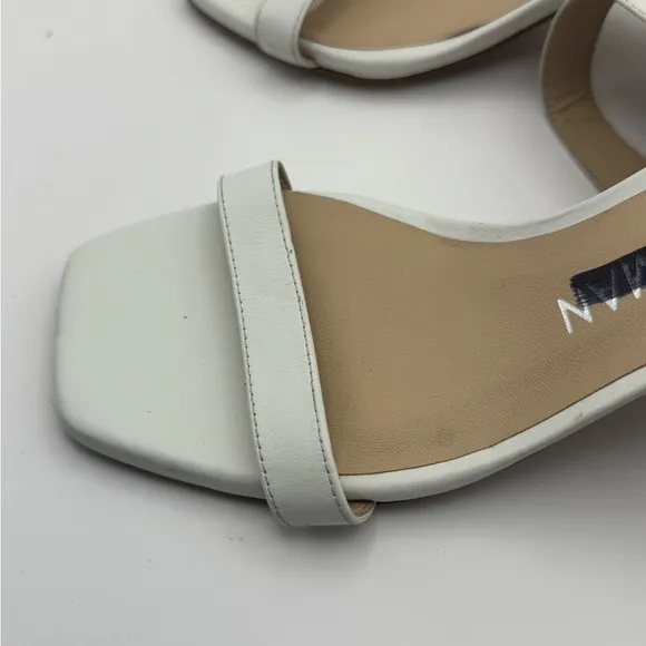 Stuart Weitzman Women’s Size 7 Sandals Classic White Block Heels