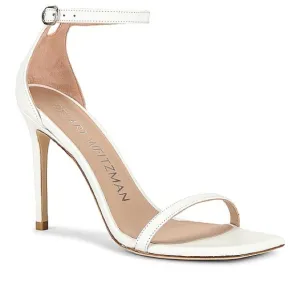STUART WEITZMANNudistcurve 100 Ankle Strap High Heel Sandals - WhiteSize 7.5