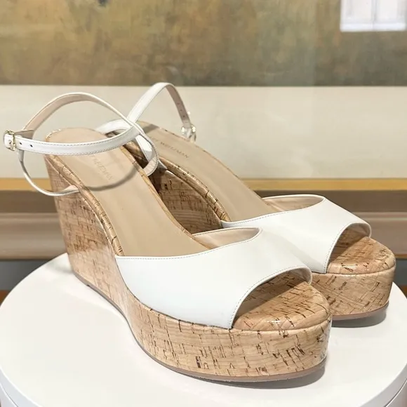 🌹STUART WEITZMAN🌹Palmina Leather Wedge Sandals Size: 9.5B
