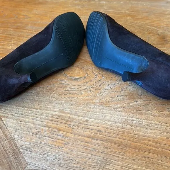 Stuart Weitzman brown suede shoes pumps 7.5
