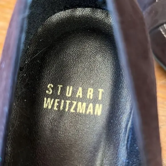 Stuart Weitzman brown suede shoes pumps 7.5
