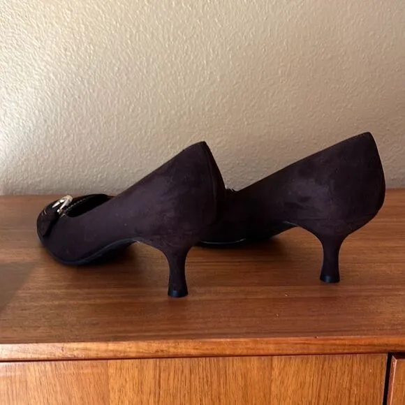 Stuart Weitzman brown suede shoes pumps 7.5