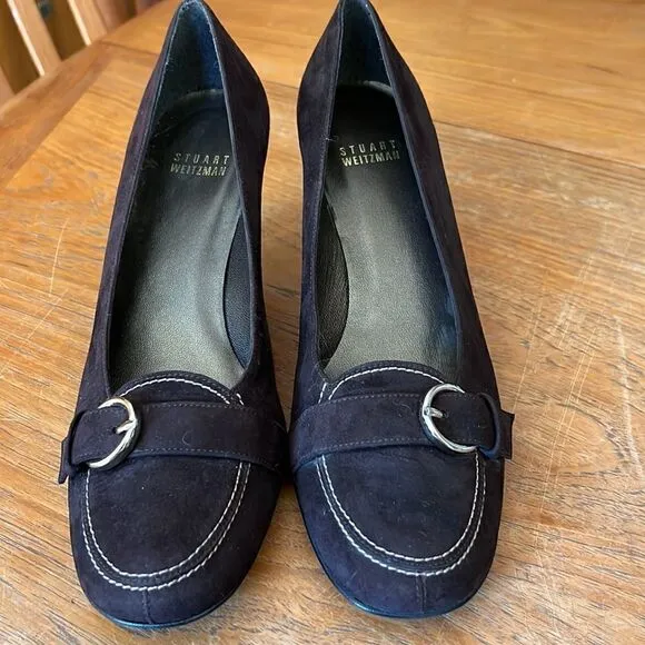 Stuart Weitzman brown suede shoes pumps 7.5