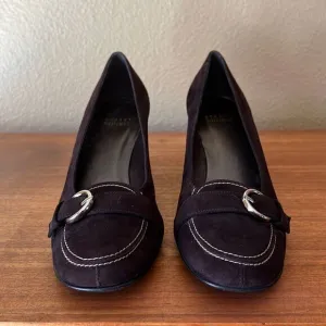Stuart Weitzman brown suede shoes pumps 7.5