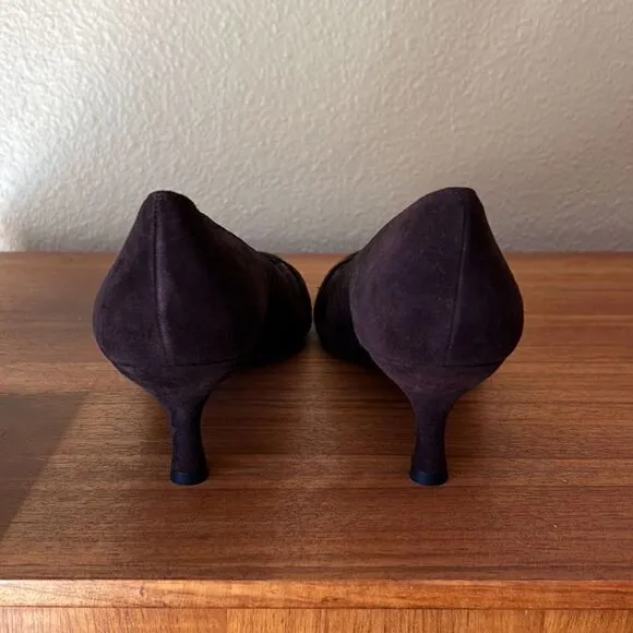 Stuart Weitzman brown suede shoes pumps 7.5