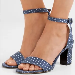 TABITHA SIMMONS Leticia Polka Dot Sandals Sz 41