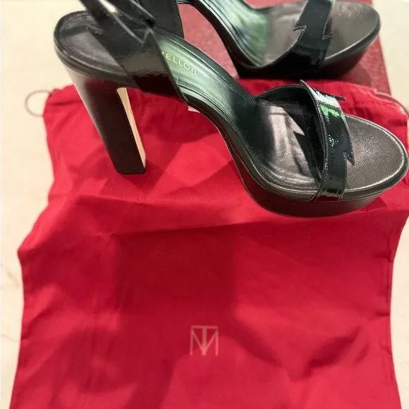 Tamara Mellon Black platform “Comet 130” new in box. Never worn! Size 41